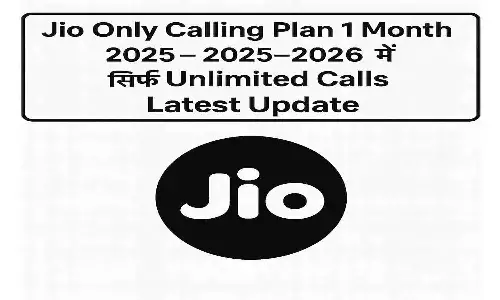 Jio Only Calling Plan 1 Month 2025