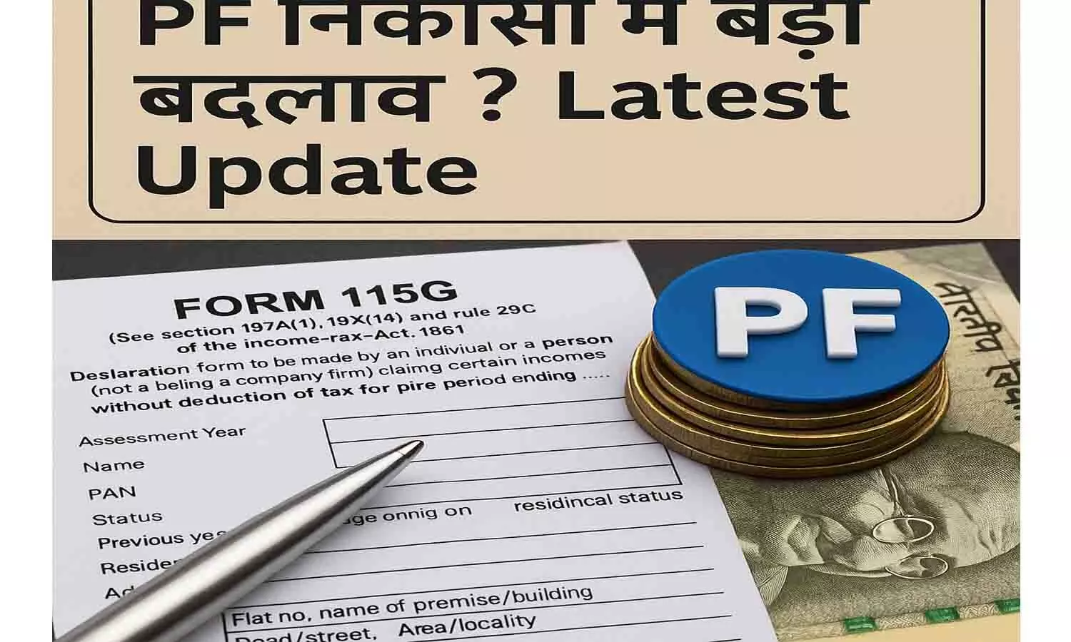 Form 15G for PF Withdrawal 2025