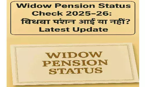 Widow Pension Status Check 2025-26