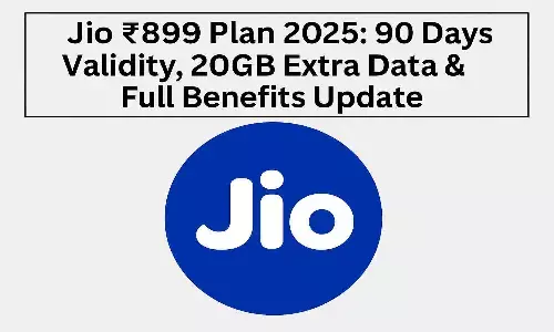 Jio ₹899 Plan 2025: 90 Days Validity, 20GB Extra Data & Full Benefits Update Jio ₹899 Plan 2025: 90 Days Validity, 20GB Extra Data & Full Benefits Update