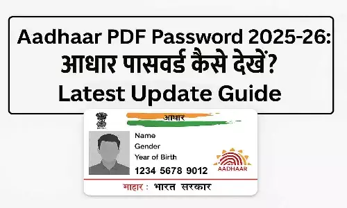 Aadhaar PDF Password 2025-26