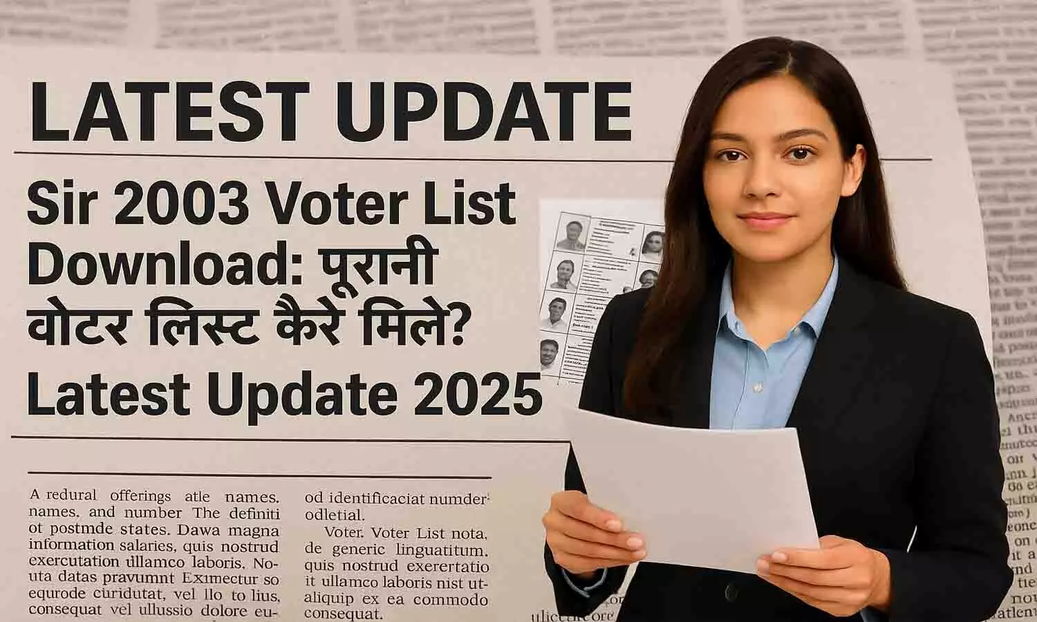 Sir 2003 Voter List Download