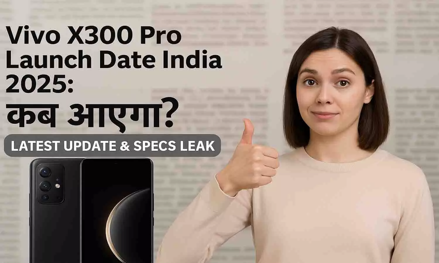 Vivo X300 Pro Launch Date India 2025