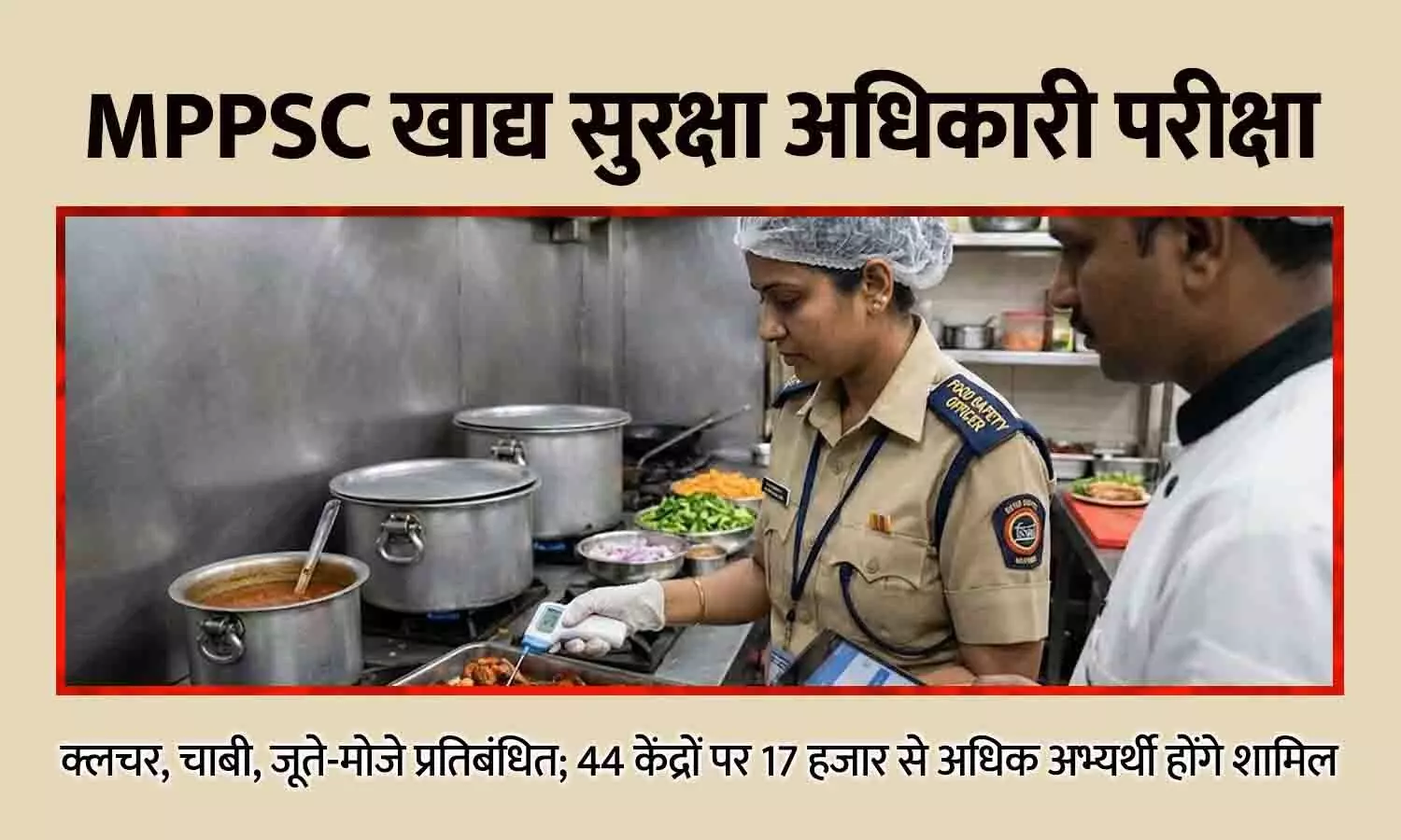 MPPSC खाद्य सुरक्षा अधिकारी परीक्षा रविवार को: क्लचर, चाबी, जूते-मोजे प्रतिबंधित; 44 केंद्रों पर 17 हजार से अधिक अभ्यर्थी होंगे शामिल MPPSC खाद्य सुरक्षा अधिकारी परीक्षा रविवार को: क्लचर, चाबी, जूते-मोजे प्रतिबंधित; 44 केंद्रों पर 17 हजार से अधिक अभ्यर्थी होंगे शामिल