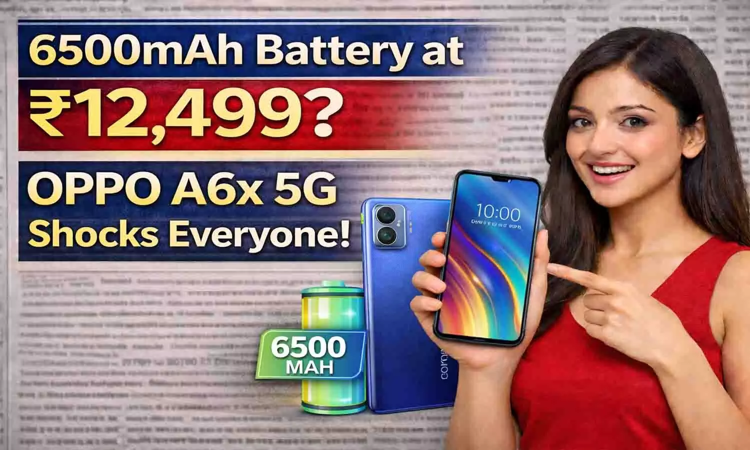 OPPO A6x 5G 2025: ₹12,499 में 6500mAh Battery? Full Review OPPO A6x 5G 2025: ₹12,499 में 6500mAh Battery? Full Review