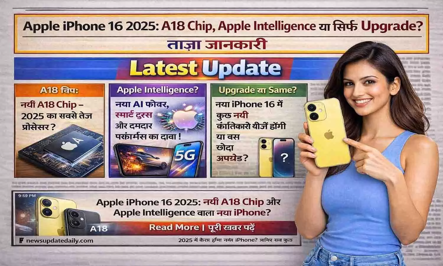 Apple iPhone 16 2025: A18 Chip, Apple Intelligence या सिर्फ Upgrade? Apple iPhone 16 2025: A18 Chip, Apple Intelligence या सिर्फ Upgrade?