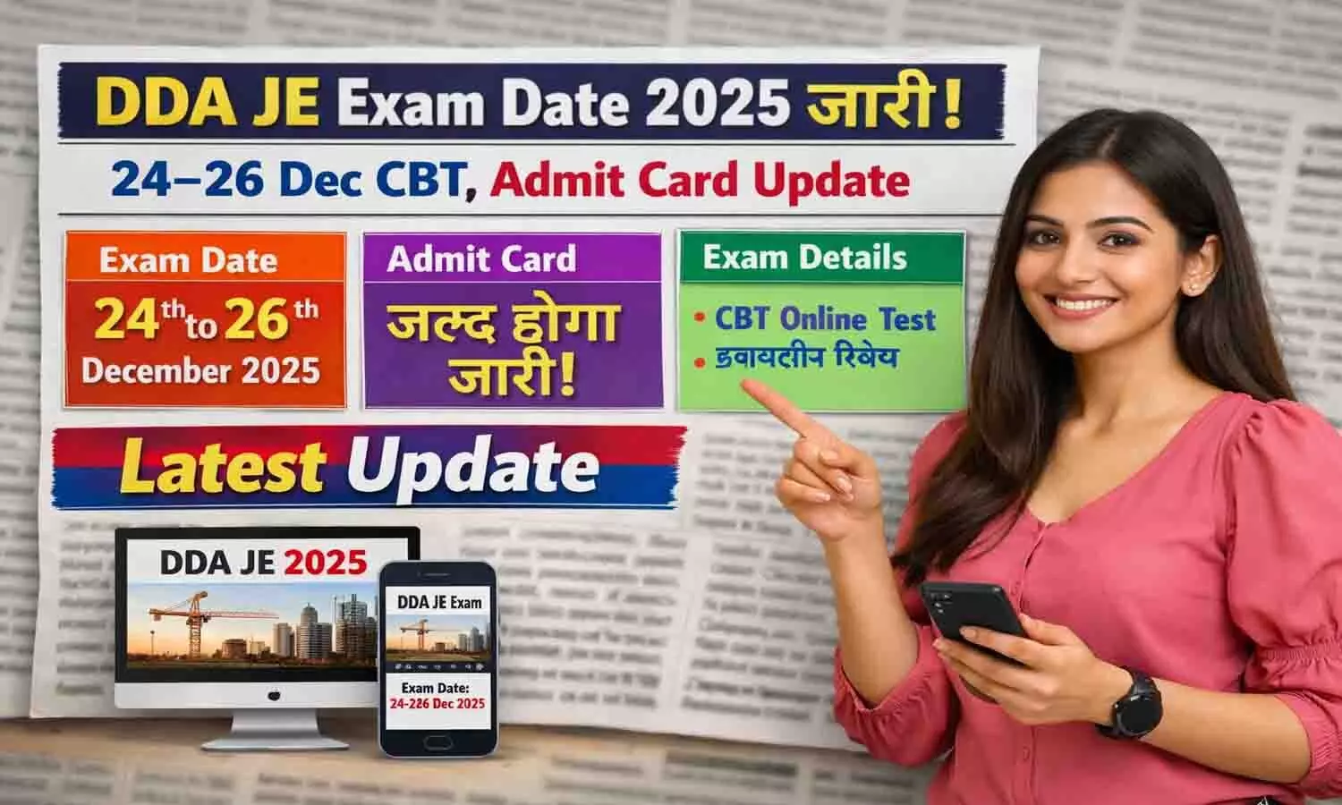 DDA JE Exam Date 2025 DDA JE Exam Date 2025