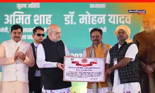 Amit Shah in Rewa: बसामन मामा गोधाम में गृह मंत्री बोले, केमिकल छोड़ो, प्राकृतिक खेती करो; पीपल के पेड़ लगाने की सलाह दी