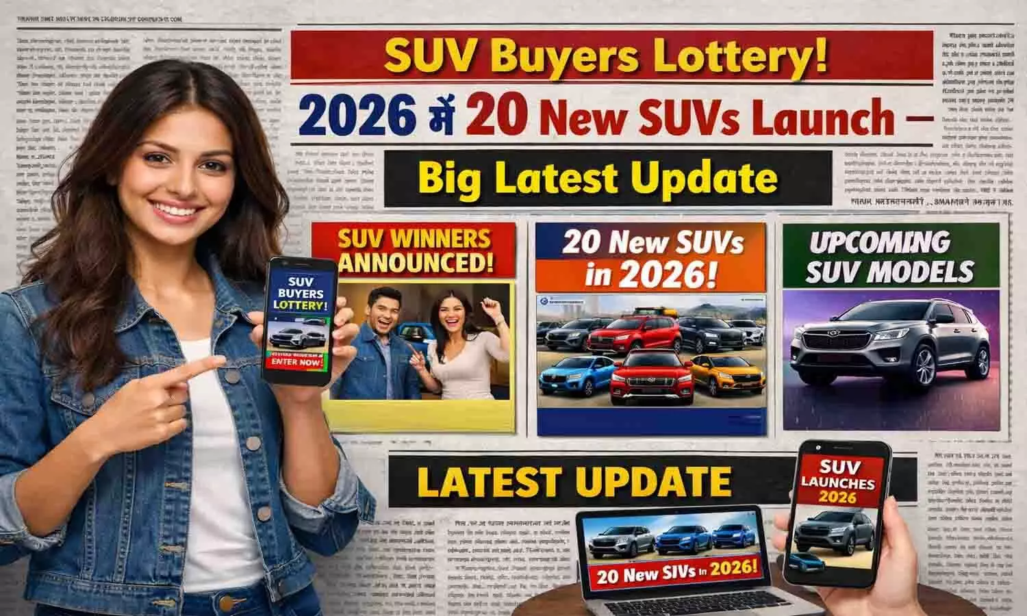 SUV Buyers Lottery! 2026 में 20 New SUVs Launch — Big Latest Update SUV Buyers Lottery! 2026 में 20 New SUVs Launch — Big Latest Update