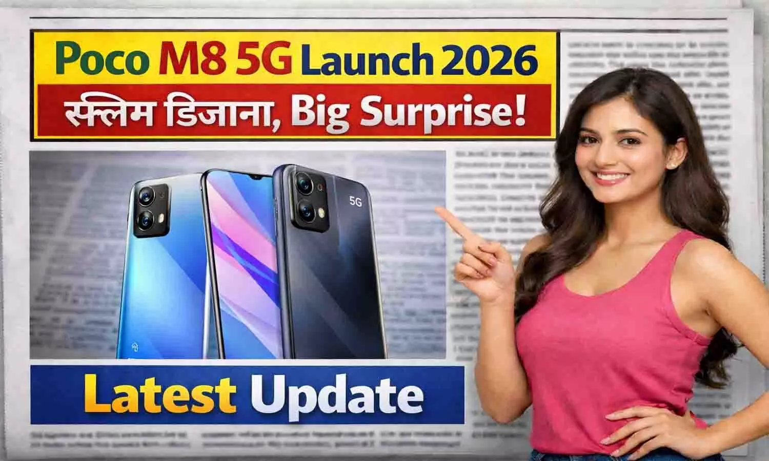 Poco M8 5G Launch 2026 — स्लिम डिजाइन, Big Surprise! Latest Update Poco M8 5G Launch 2026 — स्लिम डिजाइन, Big Surprise! Latest Update