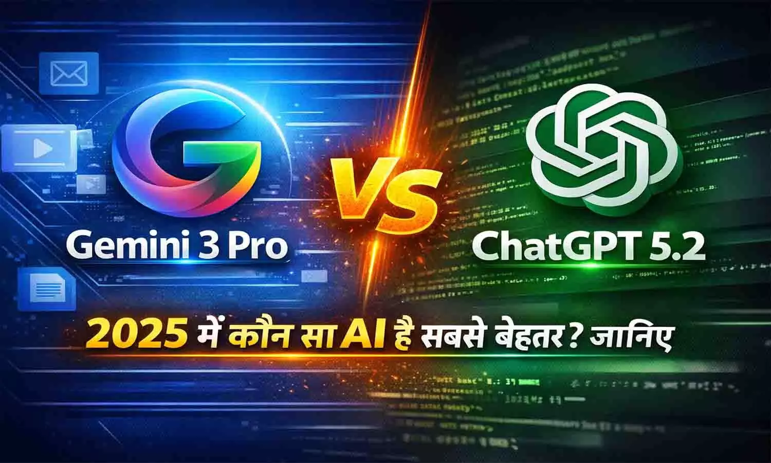 Gemini 3 Pro vs ChatGPT 5.2 full comparison with features Gemini 3 Pro vs ChatGPT 5.2 full comparison with features