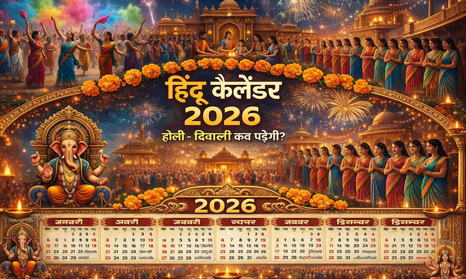 Hindi Calendar 2026 Hindi Calendar 2026