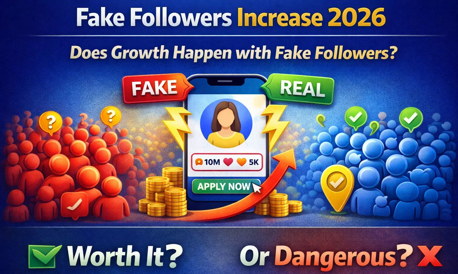 Fake Followers Increase 2026 — क्या नकली followers से growth होती है? Fake Followers Increase 2026 — क्या नकली followers से growth होती है?