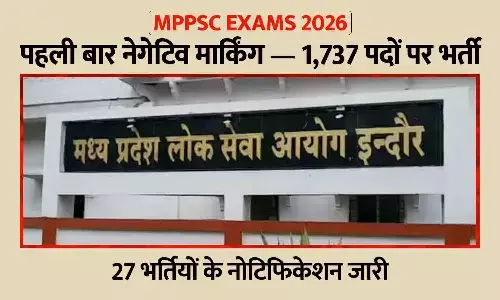 MPPSC Exams 2026: पहली बार नेगेटिव मार्किंग — 1,737 पदों पर भर्ती, 27 भर्तियों के नोटिफिकेशन जारी