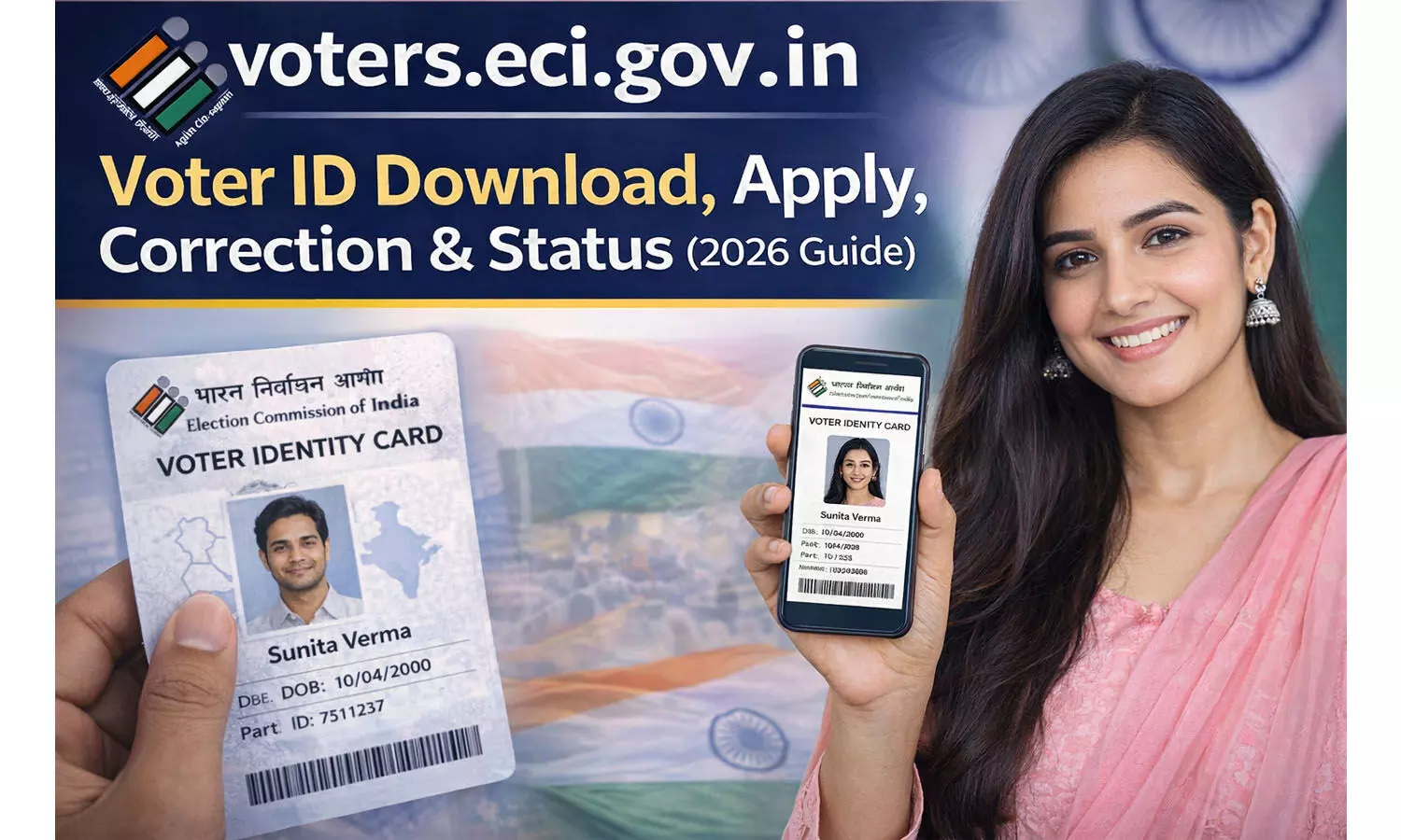 voters.eci.gov.in — Voter ID Download, Apply, Correction & Status (2026 Guide) voters.eci.gov.in — Voter ID Download, Apply, Correction & Status (2026 Guide)