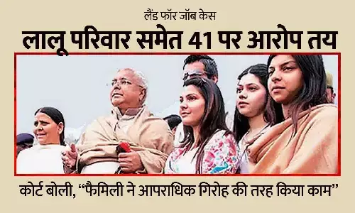 लैंड फॉर जॉब केस: लालू परिवार समेत 41 पर आरोप तय — कोर्ट बोली, “फैमिली ने आपराधिक गिरोह की तरह किया काम”