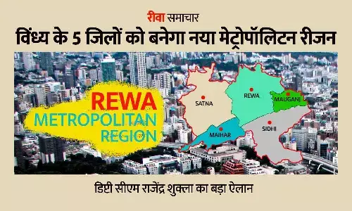 MP में भोपाल-इंदौर के बाद रीवा में मेट्रोपोलिटन रीजन बनेगा: ये जिले होंगे शामिल, विकास को मिलेगी गति; डिप्टी सीएम ने किया ऐलान