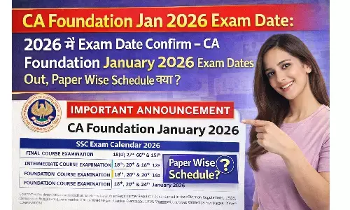 CA Foundation Jan 2026 Exam Date: 2026 में Exam Date Confirm – CA Foundation January 2026 Exam Dates Out, Paper Wise Schedule क्या है?