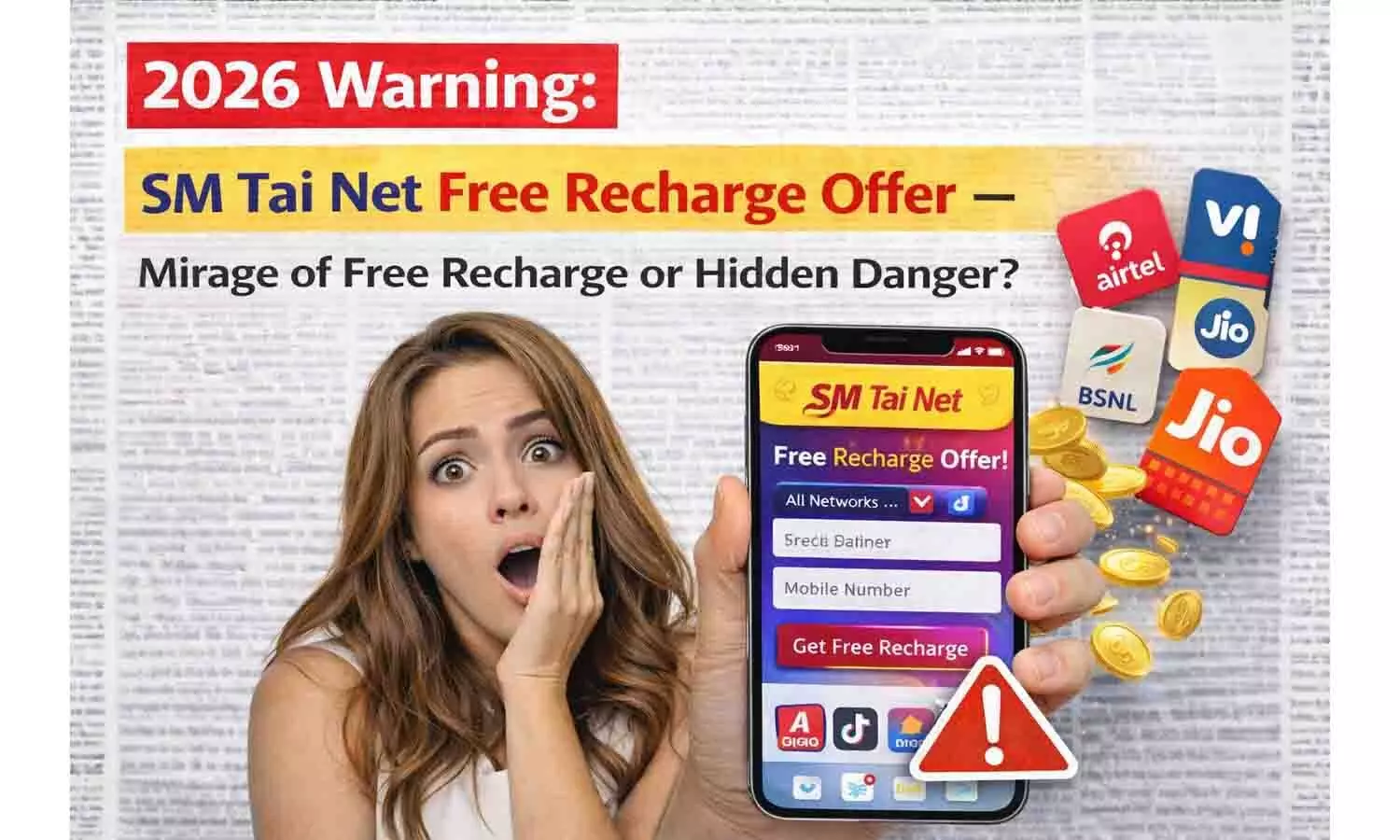 2026 Warning: SM Tai Net Free Recharge Offer – फ्री रिचार्ज के पीछे छुपा बड़ा खतरा 2026 Warning: SM Tai Net Free Recharge Offer – फ्री रिचार्ज के पीछे छुपा बड़ा खतरा