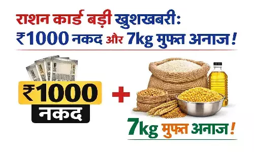 राशन कार्डधारकों की चमकी किस्मत! 2026 में ₹1000 की आर्थिक सहायता