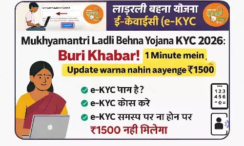 Mukhyamantri Ladli Behna Yojana KYC 2026: बुरी खबर! 1 मिनट में करें Update वरना नहीं आएंगे ₹1500