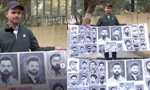 होलकर स्टेडियम में दिखा क्रिकेट का अद्भुत जुनून: रीवा के वरुण ने पेंसिल स्केच से जीती प्रशंसकों की सुर्खियां