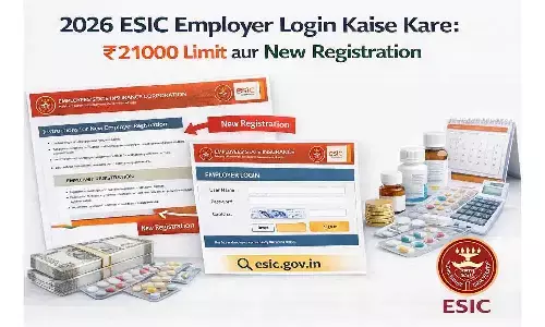 2026 ESIC Employer Login Kaise Kare: ₹21000 Limit और New Registration 2026 ESIC Employer Login Kaise Kare: ₹21000 Limit और New Registration