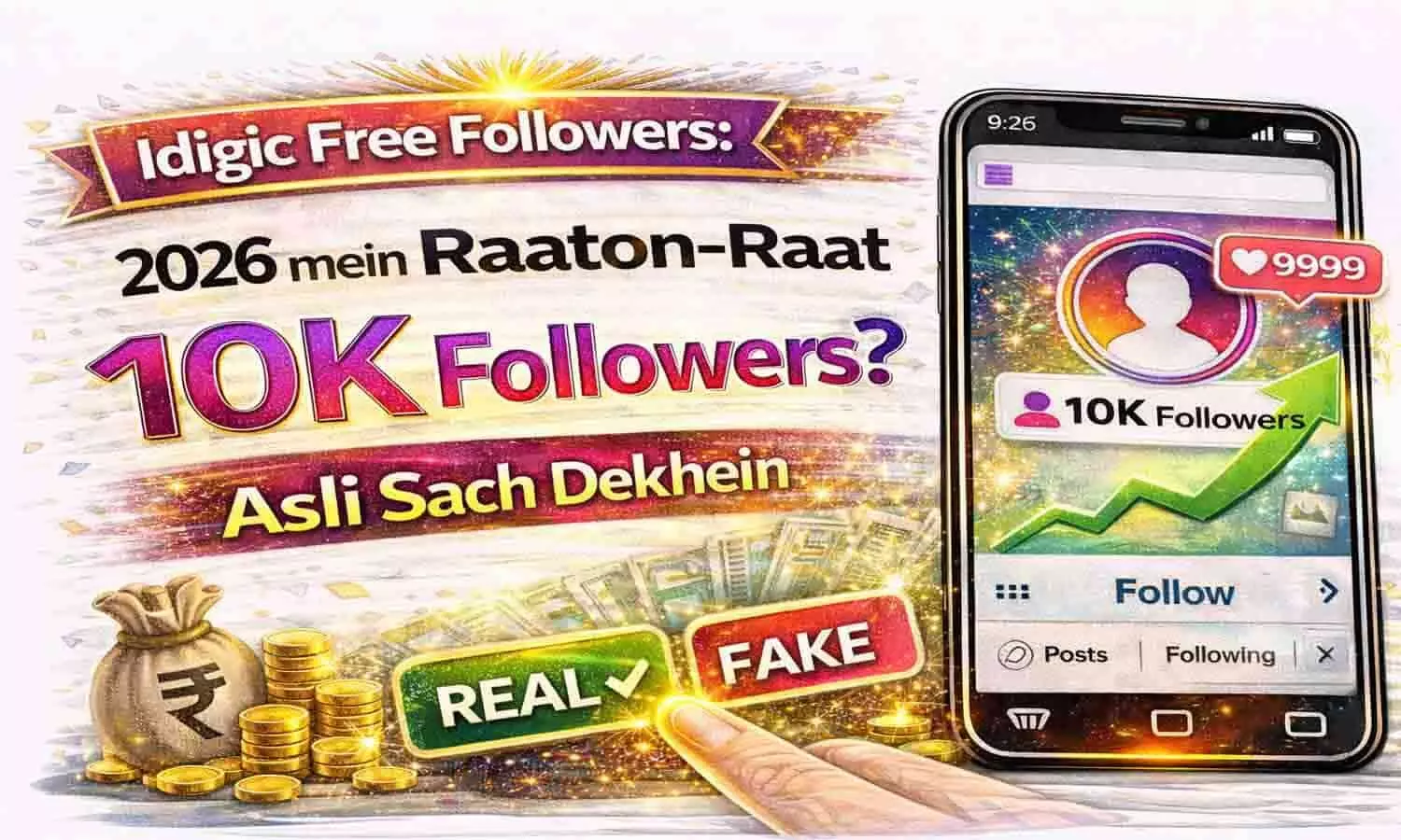 Idigic Free Followers: 2026 में रातों-रात 10K फॉलोअर्स? असली सच देखें Idigic Free Followers: 2026 में रातों-रात 10K फॉलोअर्स? असली सच देखें