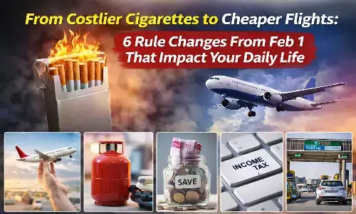 आज से सिगरेट 40% महंगी, FASTag का नियम बदला, गैस सिलेंडर की कीमत बढ़ी – फरवरी में 6 बड़े बदलाव आज से सिगरेट 40% महंगी, FASTag का नियम बदला, गैस सिलेंडर की कीमत बढ़ी – फरवरी में 6 बड़े बदलाव