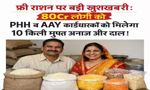 PMGKAY और NFSA के तहत PHH व AAY कार्डधारकों को मिलेगा 10 किलो मुफ्त अनाज