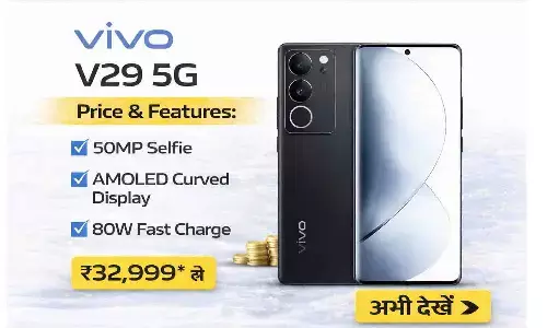 vivo V29 5G Price & Features: 50MP Selfie, AMOLED Curved Display और 80W Fast Charge