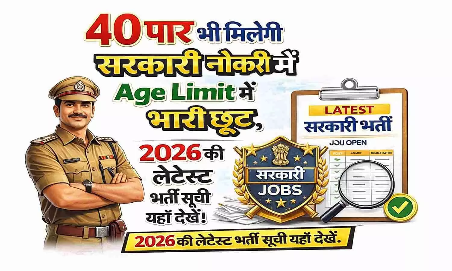 क्या आपकी उम्र 40+ हो गई है? हार न मानें! रेलवे, टीचिंग और पुलिस सहित इन विभागों क्या आपकी उम्र 40+ हो गई है? हार न मानें! रेलवे, टीचिंग और पुलिस सहित इन विभागों