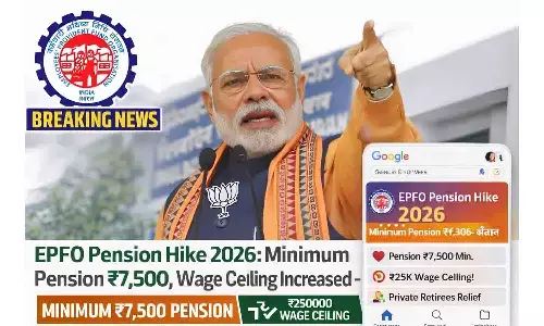 EPFO Pension Hike 2026: Minimum Pension ₹7,500, Wage Ceiling Increased – Private Retirees Ko Badi Rahat