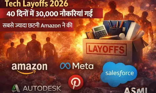 Tech Layoffs 2026: 40 दिनों में 30,000 नौकरियां गईं, Amazon ने सबसे ज्यादा कटौती की Tech Layoffs 2026: 40 दिनों में 30,000 नौकरियां गईं, Amazon ने सबसे ज्यादा कटौती की