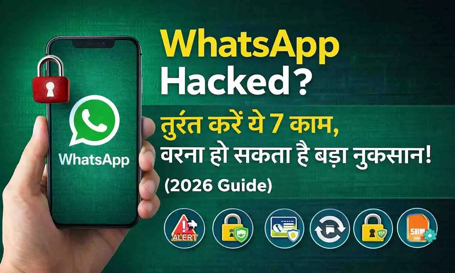 WhatsApp Hacked? तुरंत करें ये 7 काम, वरना हो सकता है बड़ा नुकसान! (2026 Guide) WhatsApp Hacked? तुरंत करें ये 7 काम, वरना हो सकता है बड़ा नुकसान! (2026 Guide)