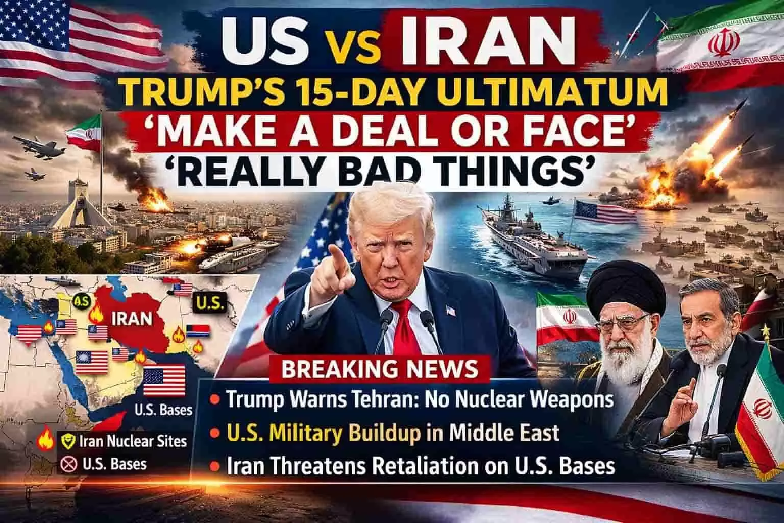 Trump Sets 10–15 Day Deadline for Iran Nuclear Deal, Warns of “Really Bad Things” Trump Sets 10–15 Day Deadline for Iran Nuclear Deal, Warns of “Really Bad Things”
