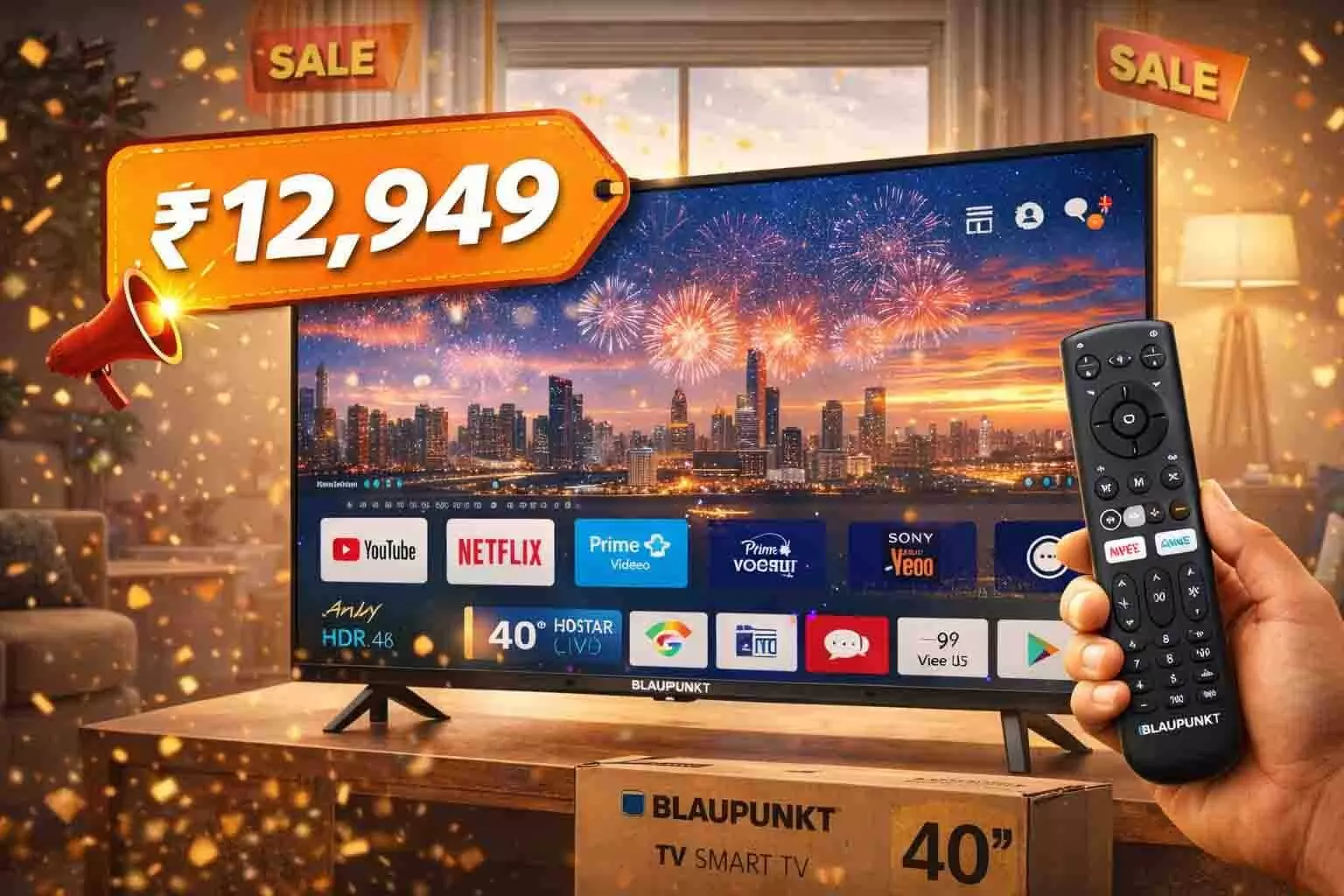 स्मार्टफोन से भी सस्ता! अमेज़न पर 40 इंच Google TV मिल रहा मात्र ₹12,949 में स्मार्टफोन से भी सस्ता! अमेज़न पर 40 इंच Google TV मिल रहा मात्र ₹12,949 में