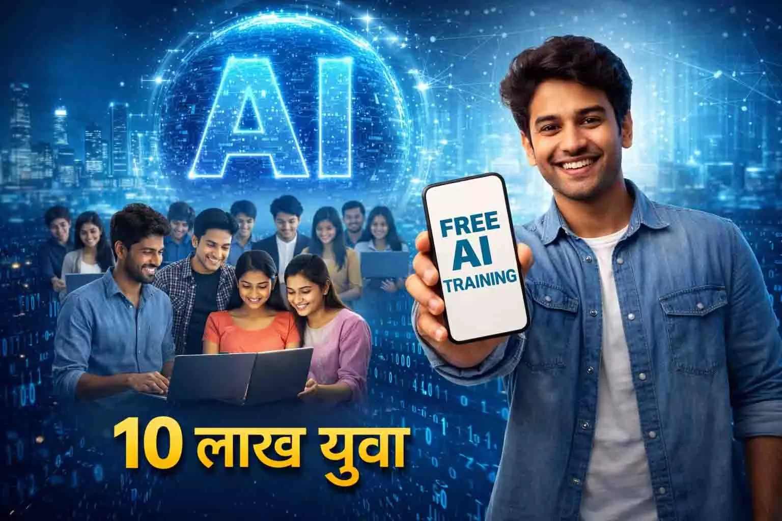 यूपी सरकार का बड़ा ऐलान! 10 लाख लोगों को मिलेगी घर बैठे फ्री एआई ट्रेनिंग और सर्टिफिकेट। यूपी सरकार का बड़ा ऐलान! 10 लाख लोगों को मिलेगी घर बैठे फ्री एआई ट्रेनिंग और सर्टिफिकेट।