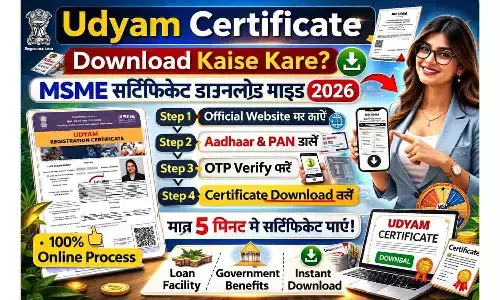 Udyam Certificate Download Kaise Kare? MSME सर्टिफिकेट डाउनलोड गाइड 2026