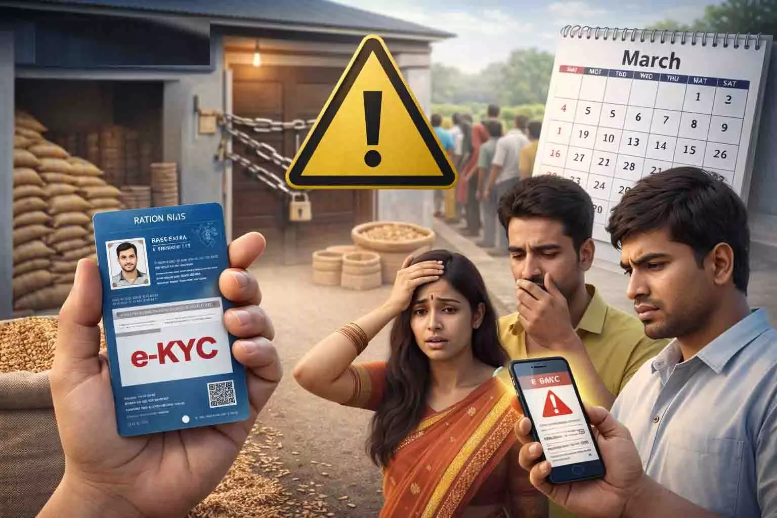 राशन कार्ड धारकों के लिए बड़ी चेतावनी! मार्च 2026 से बंद हो सकता है मुफ्त अनाज राशन कार्ड धारकों के लिए बड़ी चेतावनी! मार्च 2026 से बंद हो सकता है मुफ्त अनाज