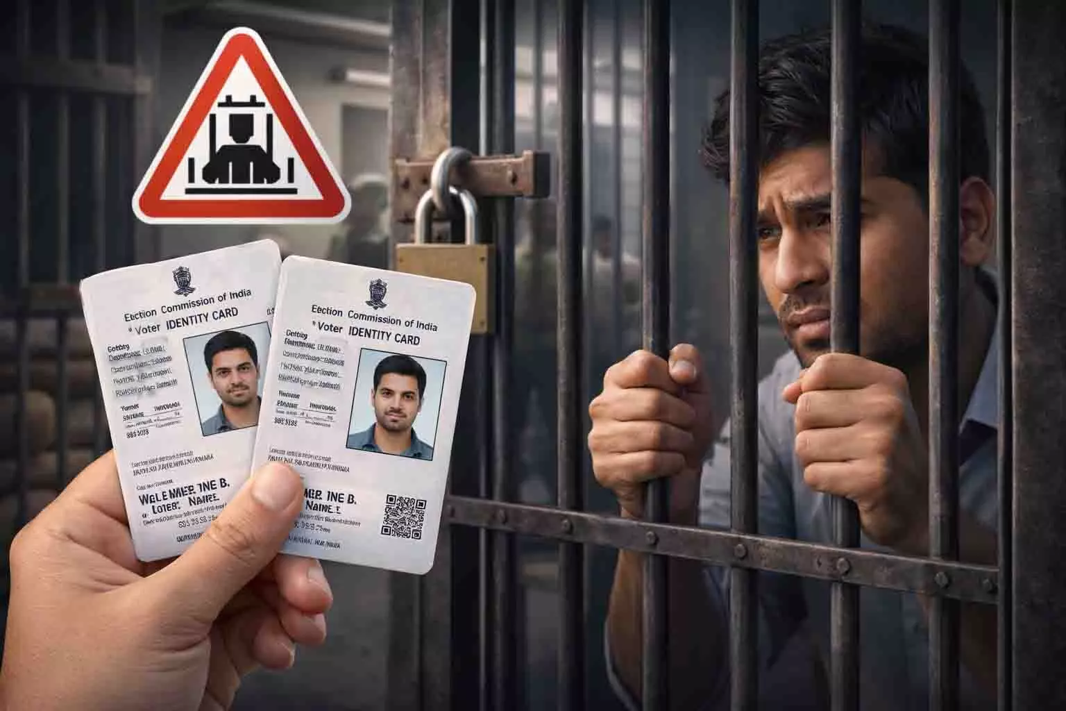 अगर आपके पास भी दो वोटर आईडी कार्ड हैं, तो लोक प्रतिनिधित्व अधिनियम 1950 के तहत हो सकती है एक साल की जेल। अगर आपके पास भी दो वोटर आईडी कार्ड हैं, तो लोक प्रतिनिधित्व अधिनियम 1950 के तहत हो सकती है एक साल की जेल।