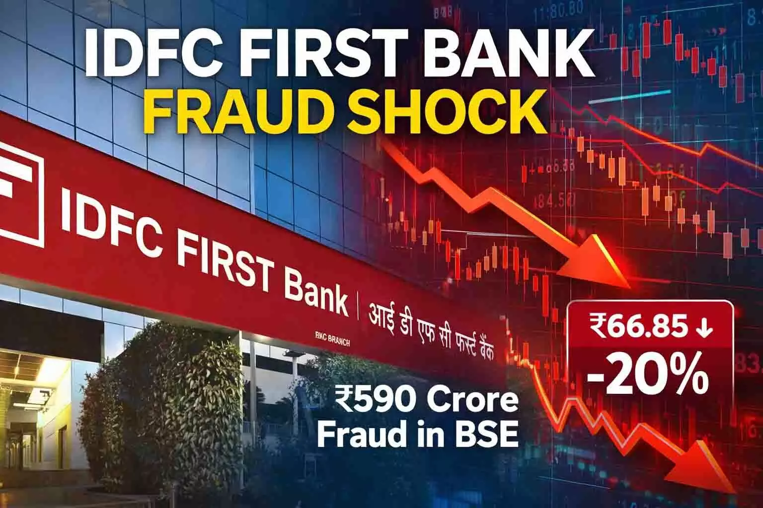 IDFC First Bank ₹590 Crore Fraud Shock: RBI Says No Systemic Risk as Stock Hits 20% Lower Circuit IDFC First Bank ₹590 Crore Fraud Shock: RBI Says No Systemic Risk as Stock Hits 20% Lower Circuit