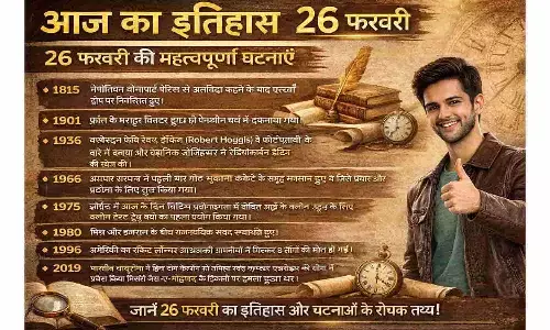 26 February History in Hindi: आज का इतिहास - 26 फरवरी की महत्वपूर्ण घटनाएँ