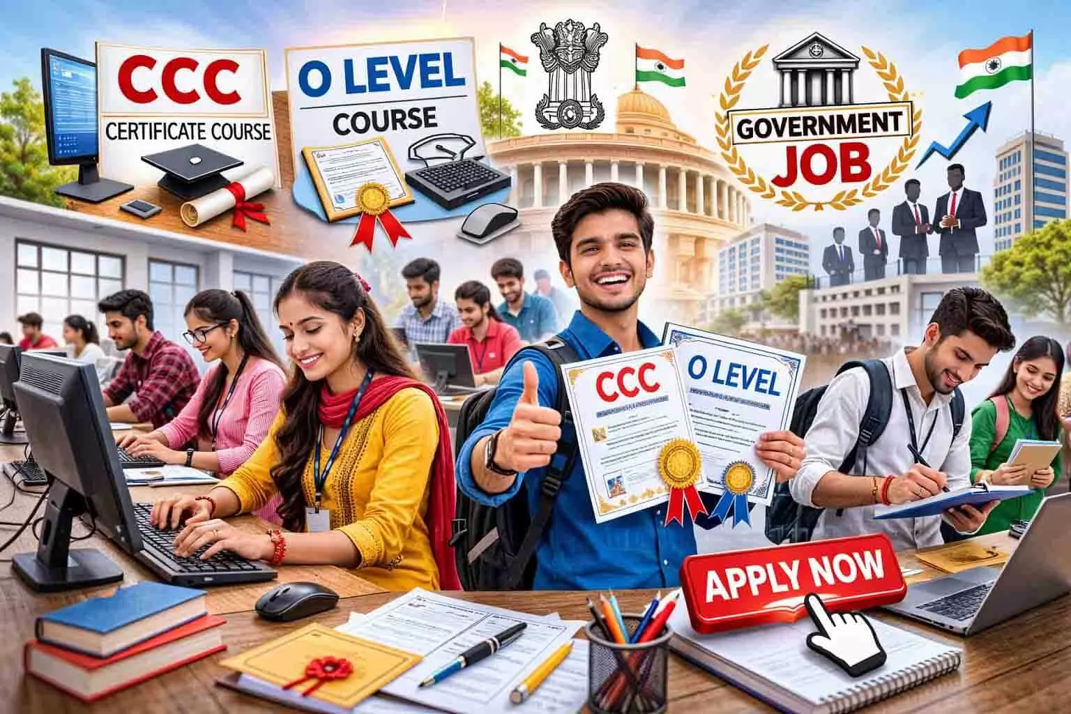 बेरोजगार युवाओं के लिए CCC और O Level कोर्स अब बिल्कुल मुफ्त बेरोजगार युवाओं के लिए CCC और O Level कोर्स अब बिल्कुल मुफ्त