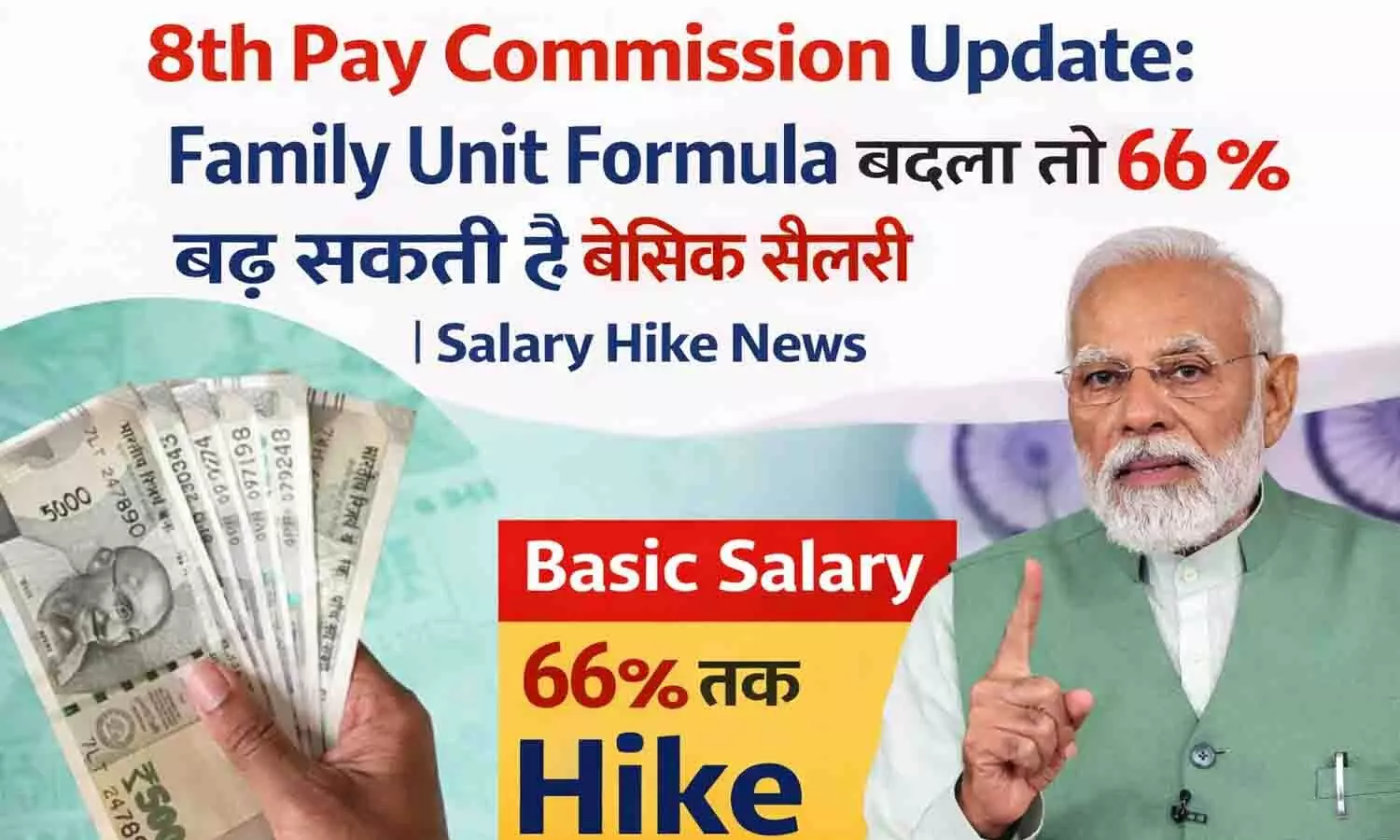 8th Pay Commission Update: फैमिली यूनिट फॉर्मूला बदला तो 66% बढ़ सकती है बेसिक सैलरी | Salary Hike News 8th Pay Commission Update: फैमिली यूनिट फॉर्मूला बदला तो 66% बढ़ सकती है बेसिक सैलरी | Salary Hike News