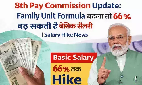 8th Pay Commission Update: फैमिली यूनिट फॉर्मूला बदला तो 66% बढ़ सकती है बेसिक सैलरी | Salary Hike News 8th Pay Commission Update: फैमिली यूनिट फॉर्मूला बदला तो 66% बढ़ सकती है बेसिक सैलरी | Salary Hike News