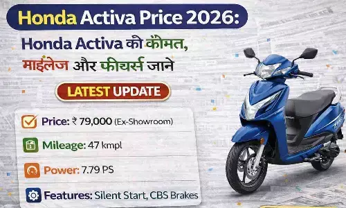 Honda Activa Price 2026: Honda Activa की कीमत, माइलेज और फीचर्स जानें Honda Activa Price 2026: Honda Activa की कीमत, माइलेज और फीचर्स जानें