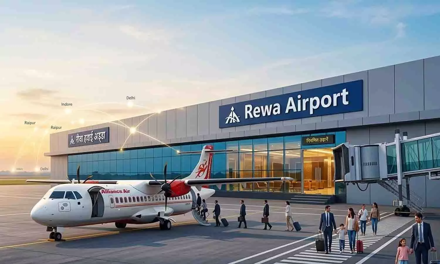 रीवा से रायपुर अब सिर्फ 1 घंटे में! एलायंस एयर 17 मार्च से शुरू करेगी नई फ्लाइट, जानें किराया और पूरा शेड्यूल रीवा से रायपुर अब सिर्फ 1 घंटे में! एलायंस एयर 17 मार्च से शुरू करेगी नई फ्लाइट, जानें किराया और पूरा शेड्यूल