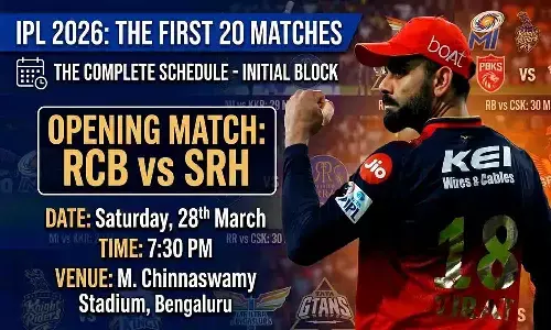 IPL 2026 Schedule Out: First 20 Matches Announced, Defending Champs RCB to Face SRH in Blockbuster Opener