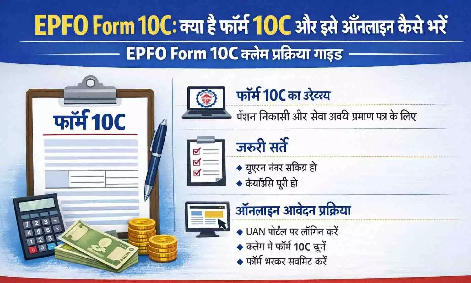 EPFO Form 10C: क्या है फॉर्म 10C और इसे ऑनलाइन कैसे भरें | EPFO Form 10C Claim Process Guide EPFO Form 10C: क्या है फॉर्म 10C और इसे ऑनलाइन कैसे भरें | EPFO Form 10C Claim Process Guide